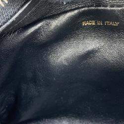 مملوكة مسبقًا حقيبة كتف شانيل سوداء جلدية مع شرابة وسلسلة ماتلاس لامبسكين