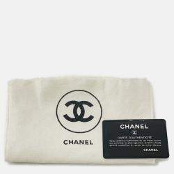 Pre Owned Chanel Matelasse Chain shoulder Bag Black Lambskin