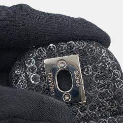 Pre Owned Chanel Chanel Matelasse Chain shoulder Bag Black Mesh Sequins