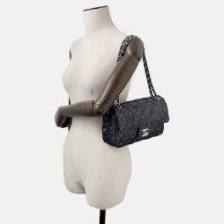 Pre Owned Chanel Chanel Matelasse Chain shoulder Bag Black Mesh Sequins