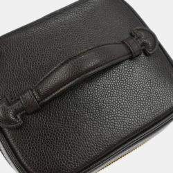 Pre Owned Chanel Brown Calfskin Timeless Vanity Handbag