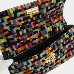 Pre Owned Chanel Black Velvet Mademoiselle Lock CC Handbag