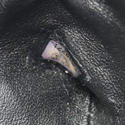 Pre Owned Chanel Black Velvet Mademoiselle Lock CC Handbag
