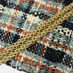 Pre Owned Chanel Multicolor Tweed 2.55 Medium Classic Double Flap Shoulder Bag