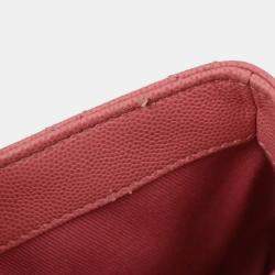Pre Owned Chanel Pink Calfskin Coco Handle XS 2way Handbag