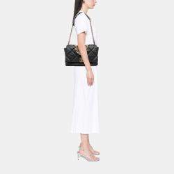 Pre Owned Chanel Black Maxi Lambskin 19 Flap