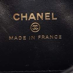 Pre Owned Chanel Black Quilted Leather Mini Nano Kelly Crossbody Bag