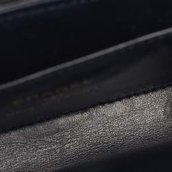 Pre Owned Chanel Black Quilted Leather Mini Nano Kelly Crossbody Bag