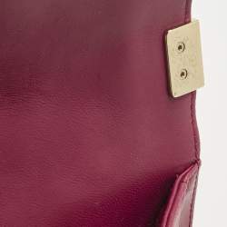 مملوكة مسبقًا Chanel Pink Quilted Leather Medium Boy Flap Bag