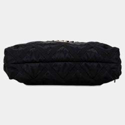 Pre Owned Chanel Black Nylon Grosgrain Lifestyle Foldable Tote