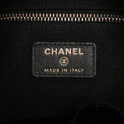 Pre Owned Chanel Black Nylon Grosgrain Lifestyle Foldable Tote