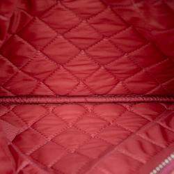 Pre Owned Chanel Pink Small Quilted Caviar O Case Clutch