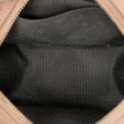 Pre Owned Chanel Beige Caviar CC Filigree Round Crossbody