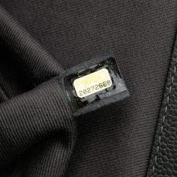 Pre Owned Chanel Black Large CC Quilted Caviar CC Clutch