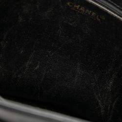 Pre Owned Chanel Black CC Caviar Turn Lock Tote