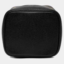 Pre Owned Chanel Black CC Caviar Vanity Case