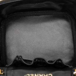 Pre Owned Chanel Black CC Caviar Vanity Case