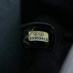 Pre Owned Chanel Black Old Medium Shearling Boy Flap