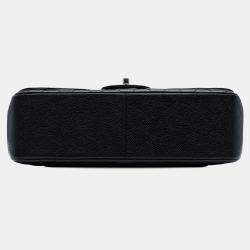 Pre Owned Chanel Black Jumbo Classic Caviar Double Flap