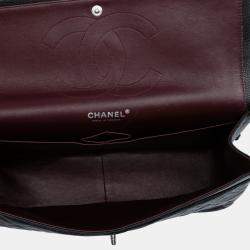 Pre Owned Chanel Black Jumbo Classic Caviar Double Flap