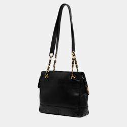 Pre Owned Chanel Black Triple CC Caviar Shoulder Bag