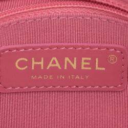 Pre Owned Chanel Black Lambskin Giant Crystal CC Camera Bag