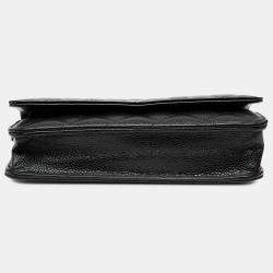 Pre Owned Chanel Black CC Quilted Caviar Wallet on Chain