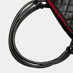 Pre Owned Chanel Black Large Quilted Calfskin Cambon Ligne Tote