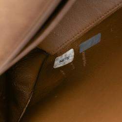 Pre Owned Chanel Brown Quilted Suede Flap Crossbody