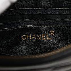 Pre Owned Chanel Black CC Quilted Lambskin Tassel Camera Bag