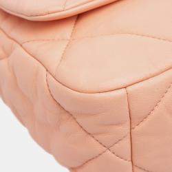 Pre Owned Chanel Pink Medium Lambskin 19 Flap