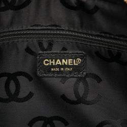 Pre Owned Chanel Black CC Lambskin Wild Stitch Handbag