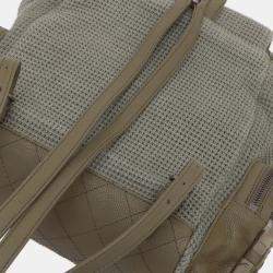 Pre Owned Chanel Brown Paris Cuba Tweed Canvas Pocket Backpack