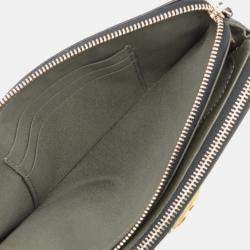 Pre Owned Chanel Black Small Quilted Caviar Boy Clutch With Chain