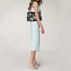 Pre Owned Chanel Black Patent Leather Luxe Ligne Flap Bag