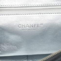 Pre Owned Chanel Black Patent Leather Luxe Ligne Flap Bag
