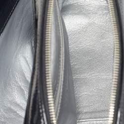 Pre Owned Chanel Black Patent Leather Luxe Ligne Flap Bag