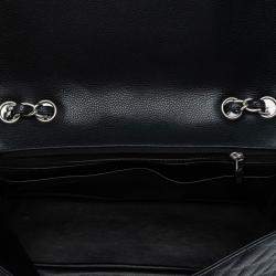 Pre Owned Chanel Black Jumbo Classic Caviar Single Flap