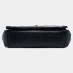 Pre Owned Chanel Black Quilted Lambskin On And On Chain Flap