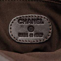 Pre Owned Chanel Burgundy Lambskin Leather Crossbody
