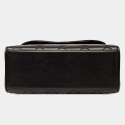Pre Owned Chanel Black CC Quilted Lambskin Handbag