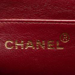 Pre Owned Chanel Black CC Quilted Lambskin Handbag