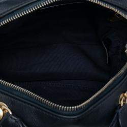 Pre Owned Chanel Black Small CC Quilted Lambskin Top Handle Vanity Case with Chain