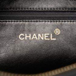 Pre Owned Chanel Black Medium CC Quilted Lambskin Tassel Camera Bag