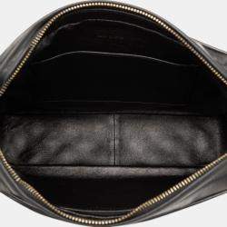 Pre Owned Chanel Black Medium CC Quilted Lambskin Tassel Camera Bag