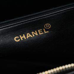 Pre Owned Chanel Black CC Caviar Shoulder Bag
