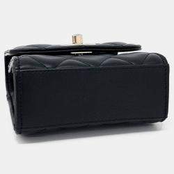 Pre Owned Chanel Black Leather Trend CC Mini Crossbody Bag