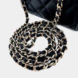 Pre Owned Chanel Black Leather Trend CC Mini Crossbody Bag