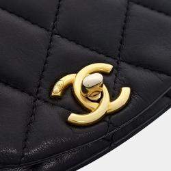 Pre Owned Chanel Black Leather Chain Mini Crossbody Bag