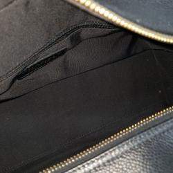 Pre Owned Chanel Black Leather Caviar Tote Bag